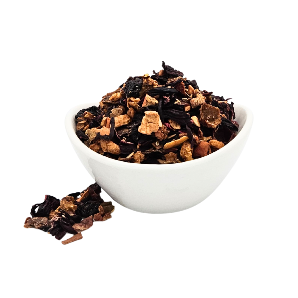 Bratapfel-Früchtetee in 70 g Packung, aromatischer Wintertee ohne Koffein – von Genusswelten Kasberger
