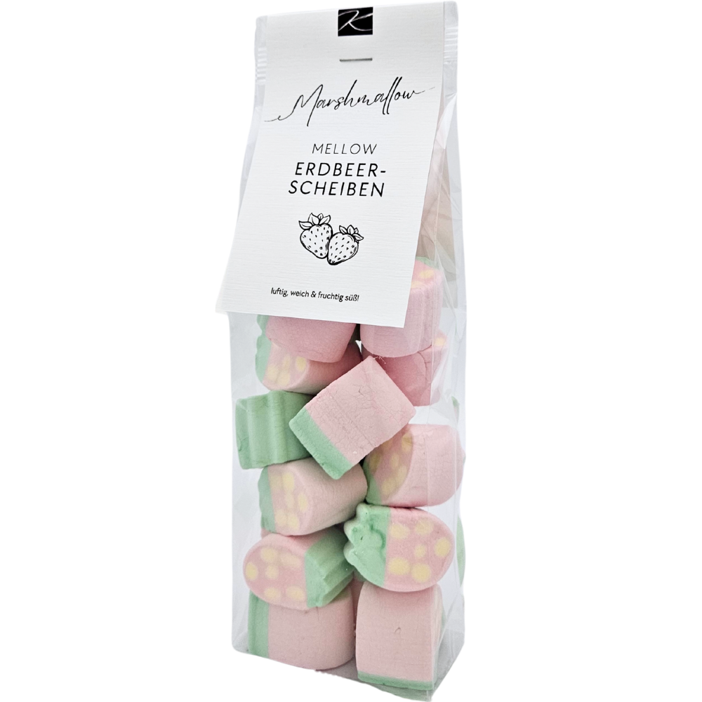 Erdbeerscheiben Marshmallow 100 g von Genusswelten Kasberger