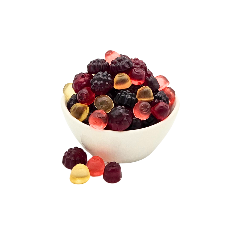 Fruchtsaft-Waldfrüchte Gummibonbon 200 g glutenfrei von Genusswelten Kasberger