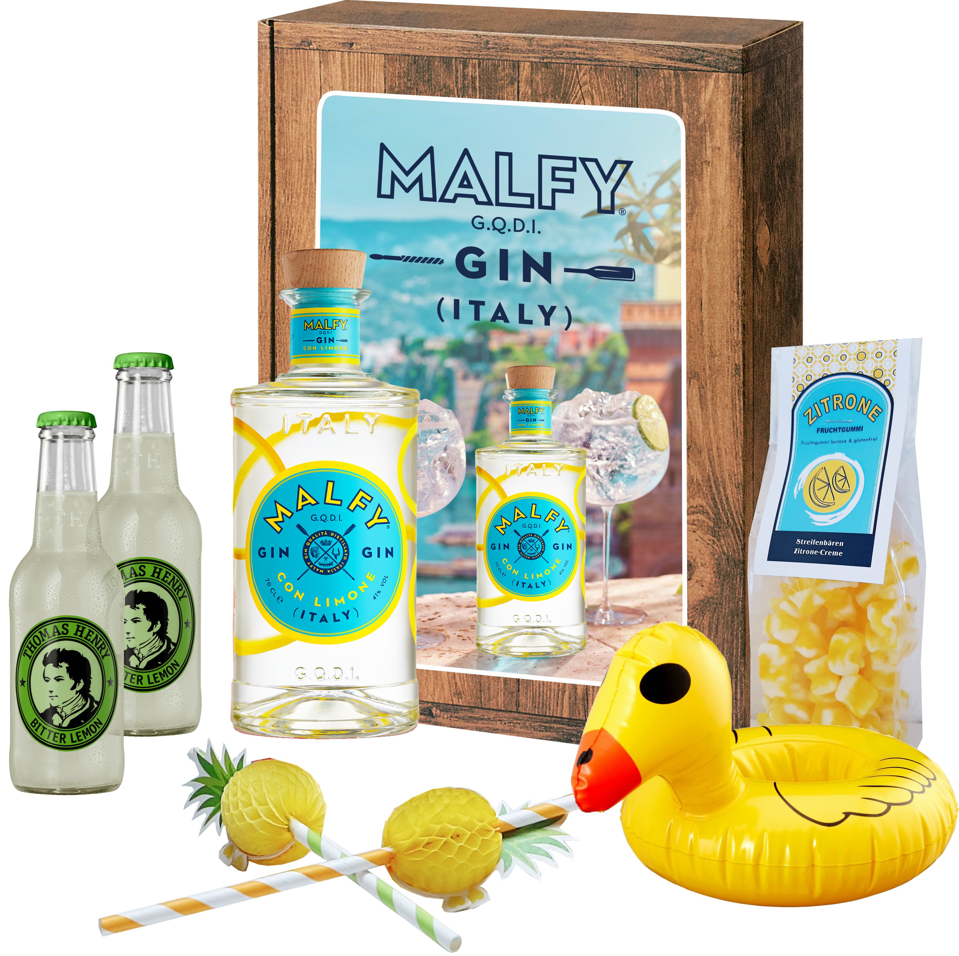 Malfy Con Limone Gin Geschenkpaket | 10-teilig